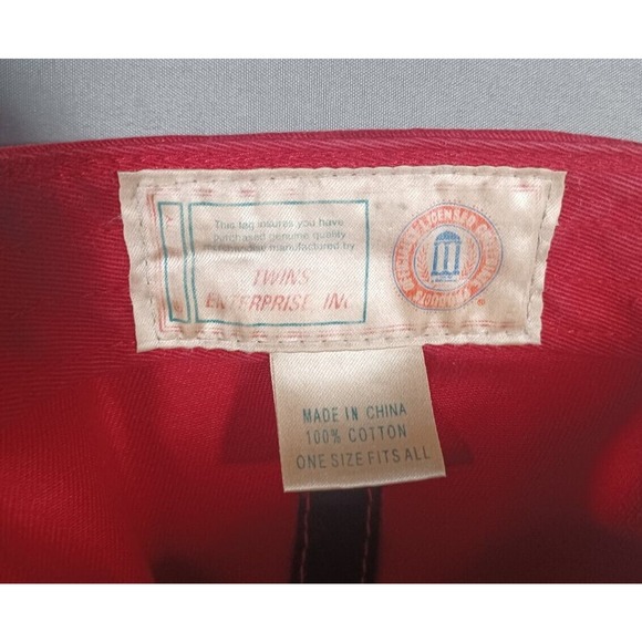 Georgia Bulldogs Hat‎ Red Strapback Embroidered Logo Twins Enterprise Vintage - Picture 4 of 5
